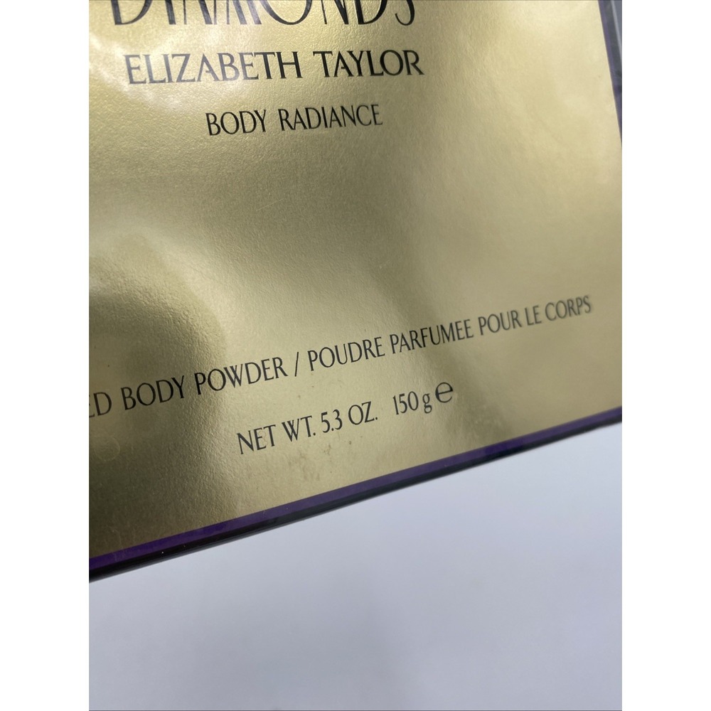 Elizabeth Taylor Gold White Diamonds 150g Perfumed Body Powder Sealed NIB - Picture 4 of 6